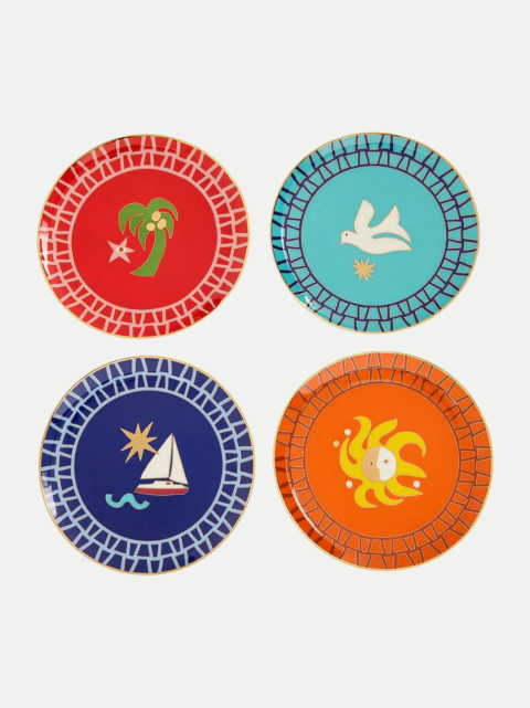 Jonathan Adler Teller Playa 4er-Set bei Robert Ley