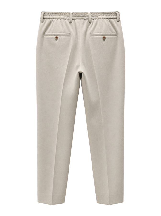 GTA Tapered-Fit Jerseyhose mit Bundfalte bei Robert Ley