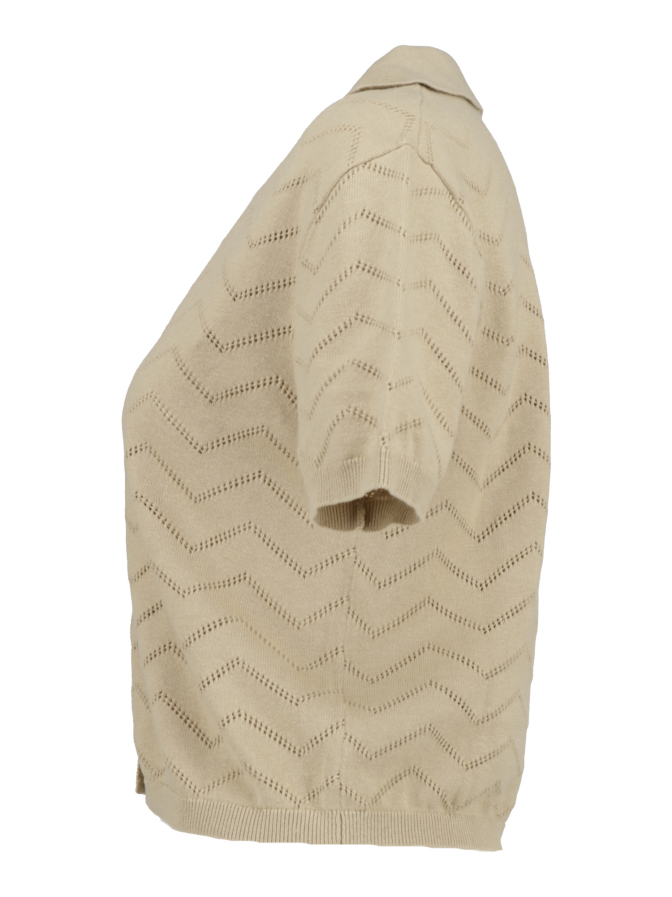 Robert Ley Strickjacke mit Polokragen bei Robert Ley