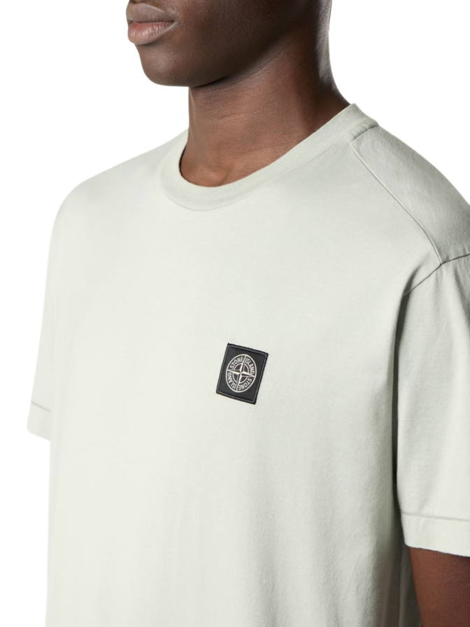 Stone Island T-Shirt mit Logo-Patch bei Robert Ley