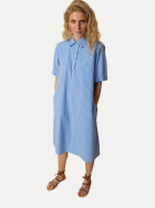 Emily Van Den Bergh Hemdblusenkleid Gestreift 680-bleu strip bei Robert Ley