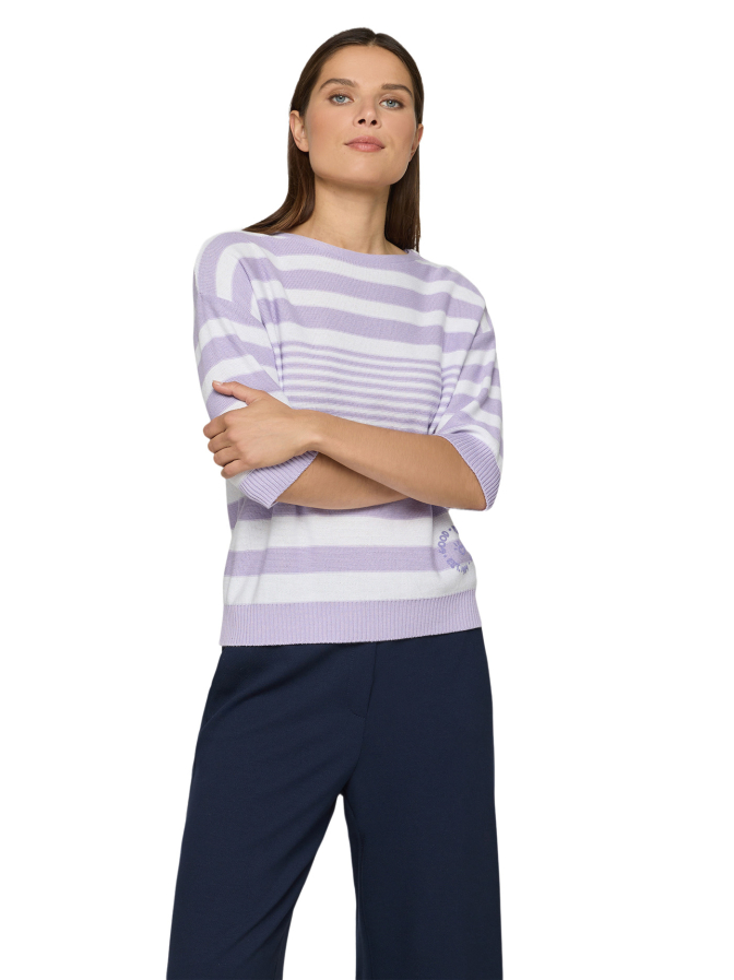 Rabe Moden Strickpullover mit Streifenmuster bei Robert Ley