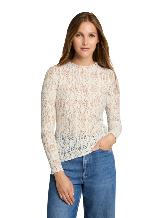 Tom Tailor Denim Langarmshirt aus Spitze bei Robert Ley