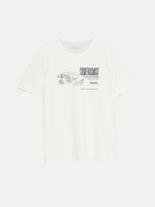 s.Oliver RED LABEL T-Shirt mit Frontprint 02D1-WHITE bei Robert Ley