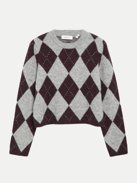 Comma Strickpullover mit Rautenmuster bei Robert Ley