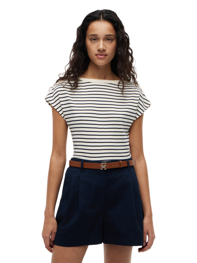 Tommy Hilfiger T-Shirt mit Knopfdetails bei Robert Ley
