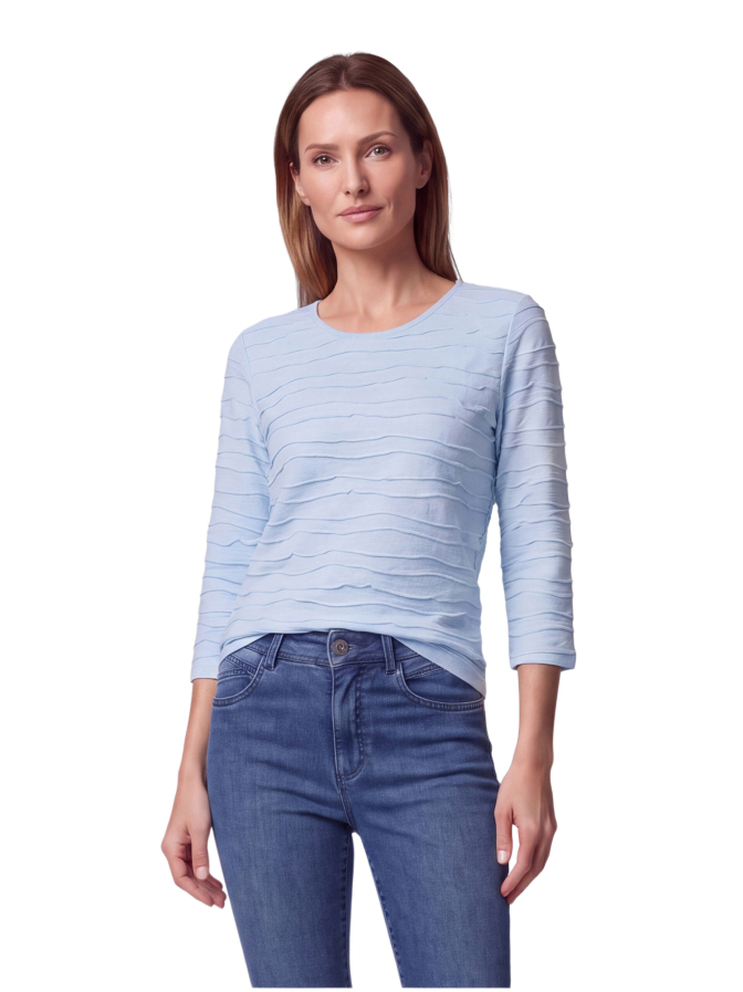 Rabe Moden Langarmshirt mit Struktur-Muster bei Robert Ley