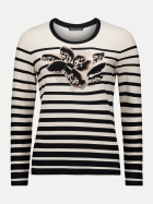 Betty Barclay Langarmshirt Gestreift 7898-Beige/Black bei Robert Ley