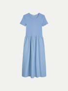 Marc O'Polo DENIM Jerseykleid mit Baumwoll-Popelinerock 4840-Flaxflower Blue bei Robert Ley