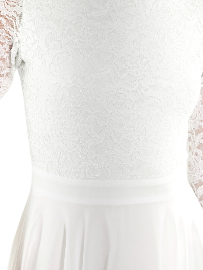 Swing Kleid aus Spitze und Chiffo bei Robert Ley