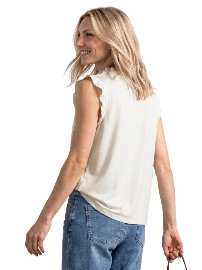 Street One Volant Top mit Crochet-Details bei Robert Ley
