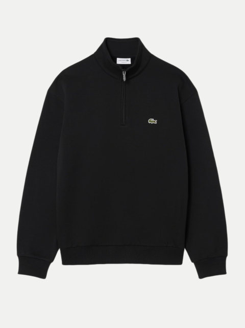 Lacoste Sweatshirt aus Fleece mit Troyer Kragen bei Robert Ley