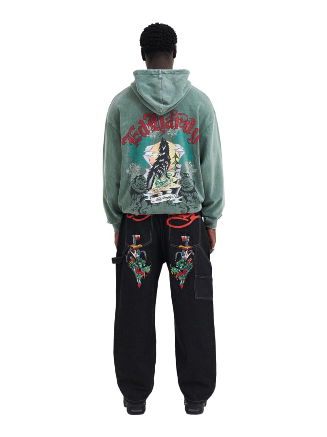 Ed Hardy Hoodie Don Wolf Diamante bei Robert Ley