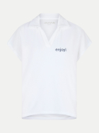 Juvia Frottee Poloshirt Vanessa 100-white bei Robert Ley
