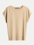 someday Jerseytop mit breitem Rippbund Kaja 20041-honey beige bei Robert Ley