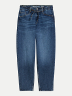 Tom Tailor Denim Barrel-Fit Jeans TTADEA 32191-used dark stone blue denim bei Robert Ley