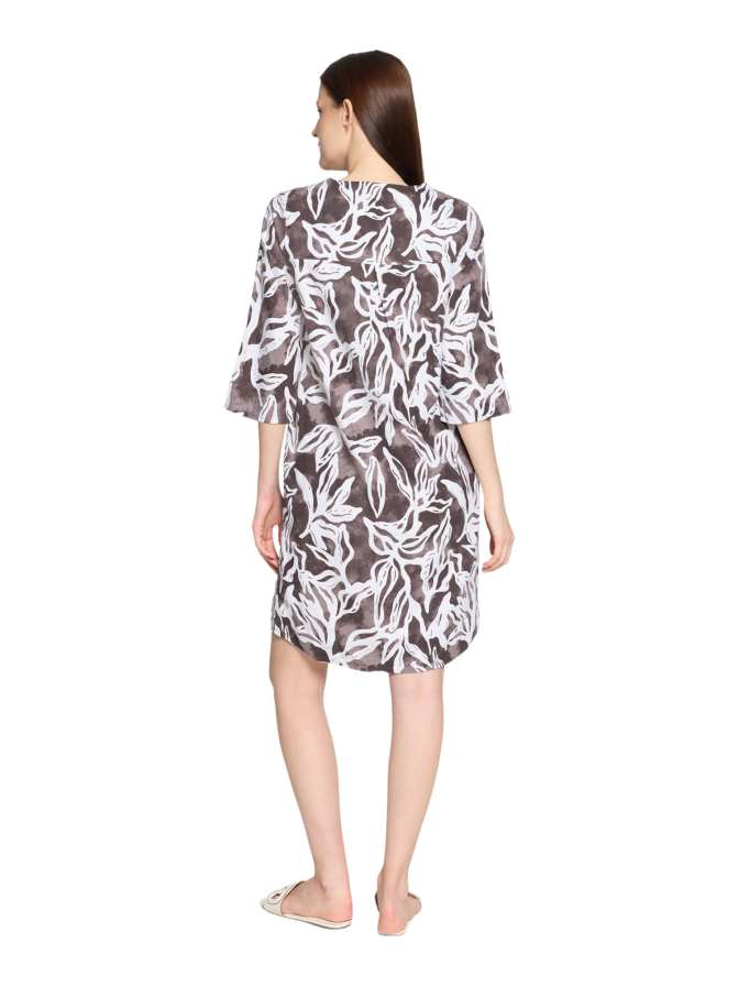 Cartoon Midikleid aus Leinen bei Robert Ley