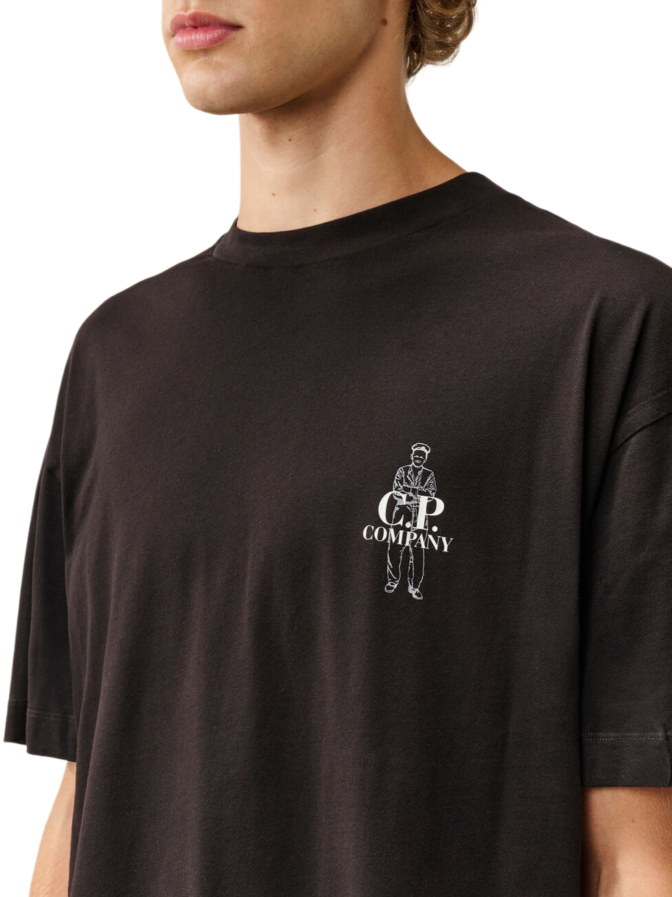 C.P. Company T-Shirt mit Backprint bei Robert Ley
