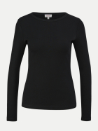 s.Oliver RED LABEL Longsleeve mit Rippstruktur 9999-GREY/BLACK bei Robert Ley