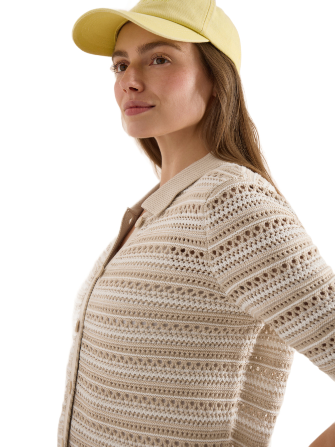 Cecil Cardigan mit Polokragen bei Robert Ley