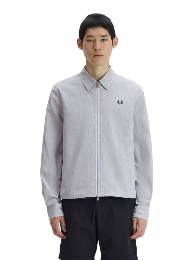 Fred Perry Overshirt in Seersucker Qualität bei Robert Ley