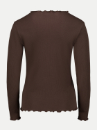 Cartoon Langarmshirt mit Wellensaum 7350-Black Coffee bei Robert Ley