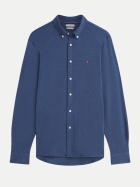 Tommy Hilfiger Pique-Hemd mit Logo DVI-BLUE bei Robert Ley