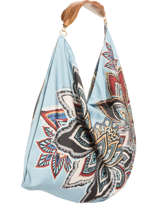 Farm Rio Satin-Tuch Hobo Tasche mit Holzgriff bei Robert Ley