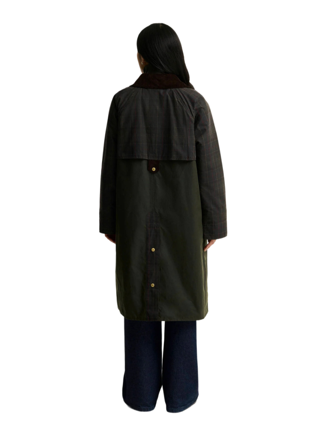 Barbour Lange Wachsjacke Kirklees Checked bei Robert Ley