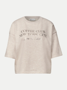 Street One Kurzarm-Sweatshirt 28039-clay sand mel. bei Robert Ley