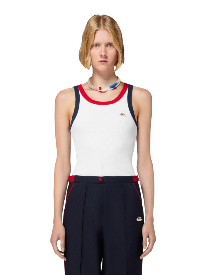 Fiorucci Kontrast Tanktop Angel Patch bei Robert Ley