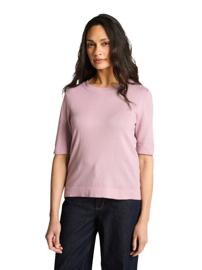 Tom Tailor Casual knit shortsleeve crewneck swea bei Robert Ley