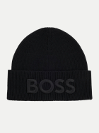 BOSS Orange Mütze aus Woll-Mix mit Logo-Stickerei 001-Black bei Robert Ley