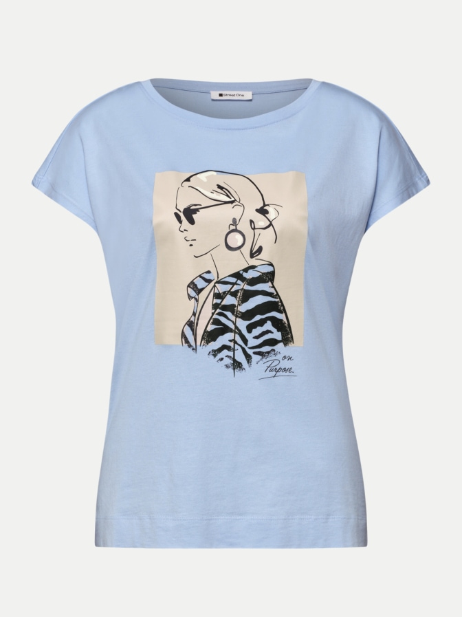 Street One T-Shirt mit Front-Print bei Robert Ley