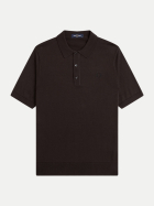 Fred Perry Strick-Poloshirt 33c-richbrown bei Robert Ley