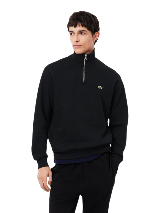 Lacoste Sweatshirt mit Troyer-Kragen bei Robert Ley