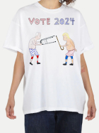 Unfortunate Portrait T-Shirt Vote 2024 white bei Robert Ley