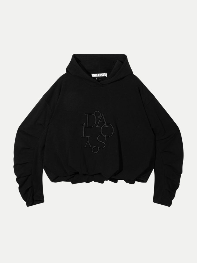 10 Days pleated balloon hoodie bei Robert Ley