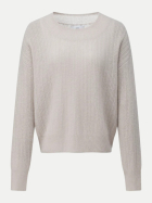 LU REN Pullover Masaki aus Kaschmir-Seide-Mix misty pink bei Robert Ley