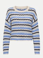 Only Strickpullover ONLASA 180083004-Birch/Ultramarine/Soft Chambray/Nav bei Robert Ley