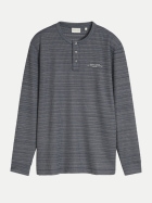 Tom Tailor Casual Sweatshirt spacedye 40939-blue mint inject structure bei Robert Ley