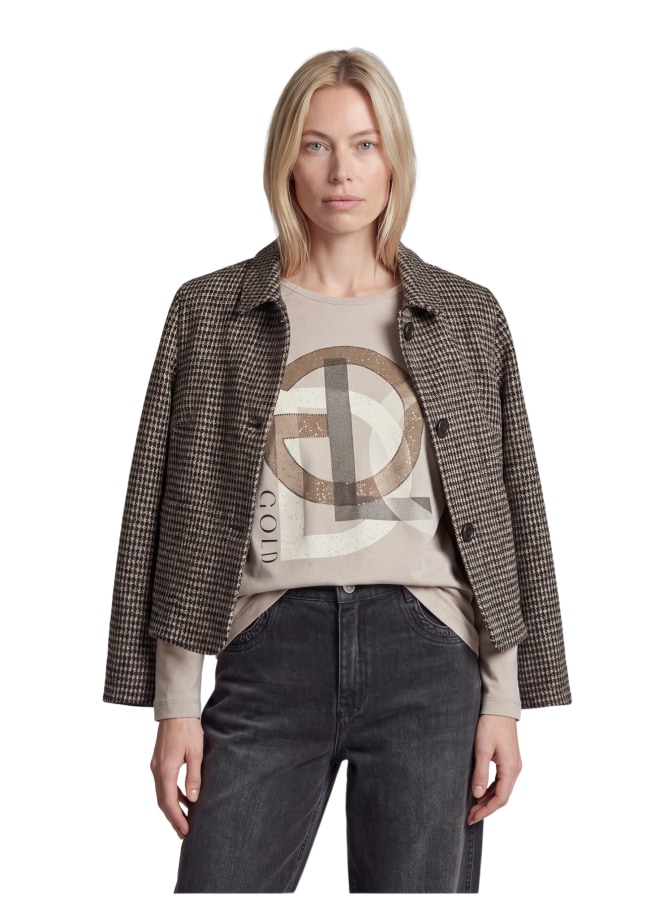 Rabe Moden Kurzjacke mit Hahnentritt-Muster bei Robert Ley