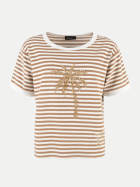 Grace Gestreiftes Frotteeshirt 152 tabac bei Robert Ley