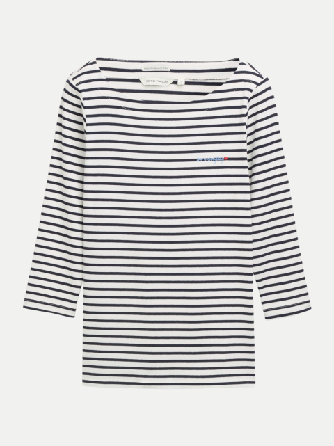 Tom Tailor Casual T-shirt mit Streifen-Muster bei Robert Ley