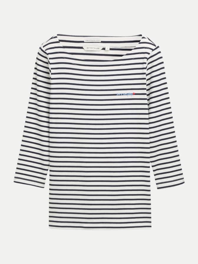 Tom Tailor Casual T-shirt mit Streifen-Muster bei Robert Ley