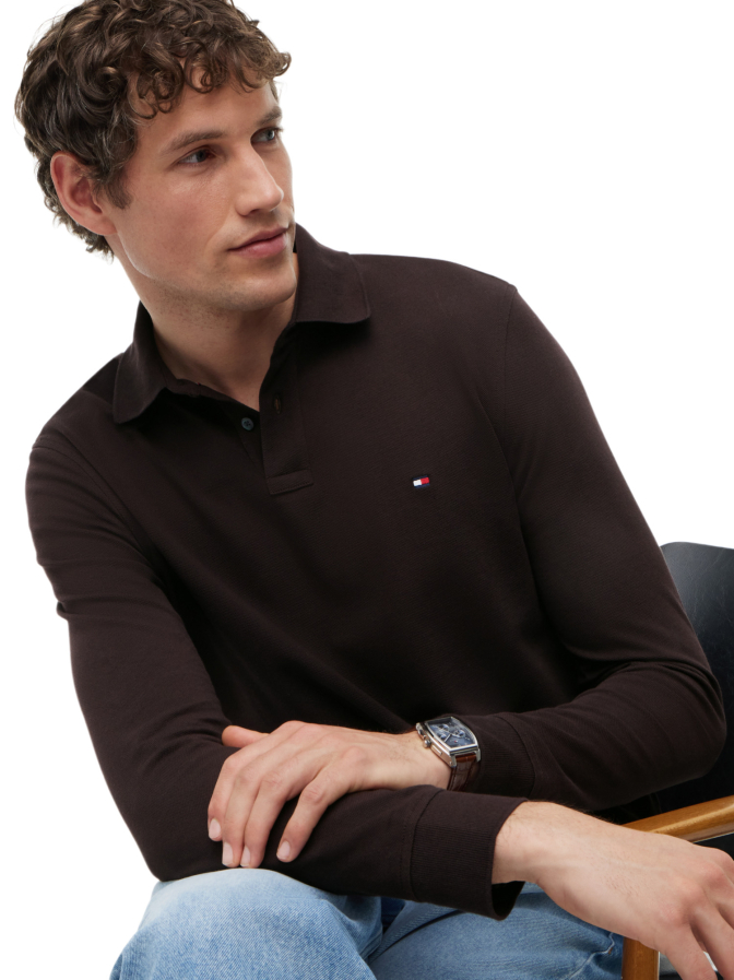 Tommy Hilfiger Langarm-Poloshirt bei Robert Ley