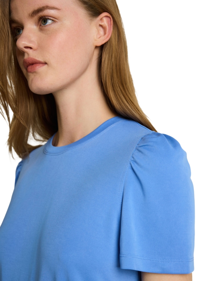 Tom Tailor Denim T-Shirt Kleid mit Puffärmeln bei Robert Ley