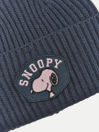 Codello Gestrickte Mütze mit Snoopy-Patch BLU3-blau bei Robert Ley