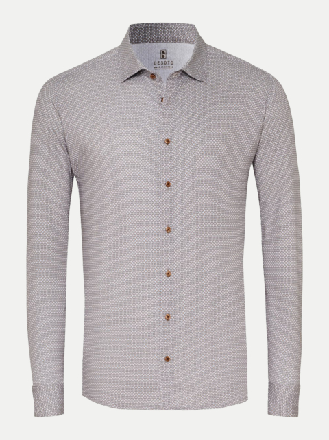 Desoto Slim-Fit Jerseyhemd mit Print bei Robert Ley