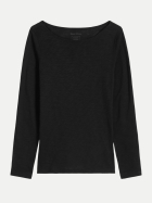 Marc O'Polo Langarmshirt mit U-Boot-Ausschnitt 0001-Black bei Robert Ley